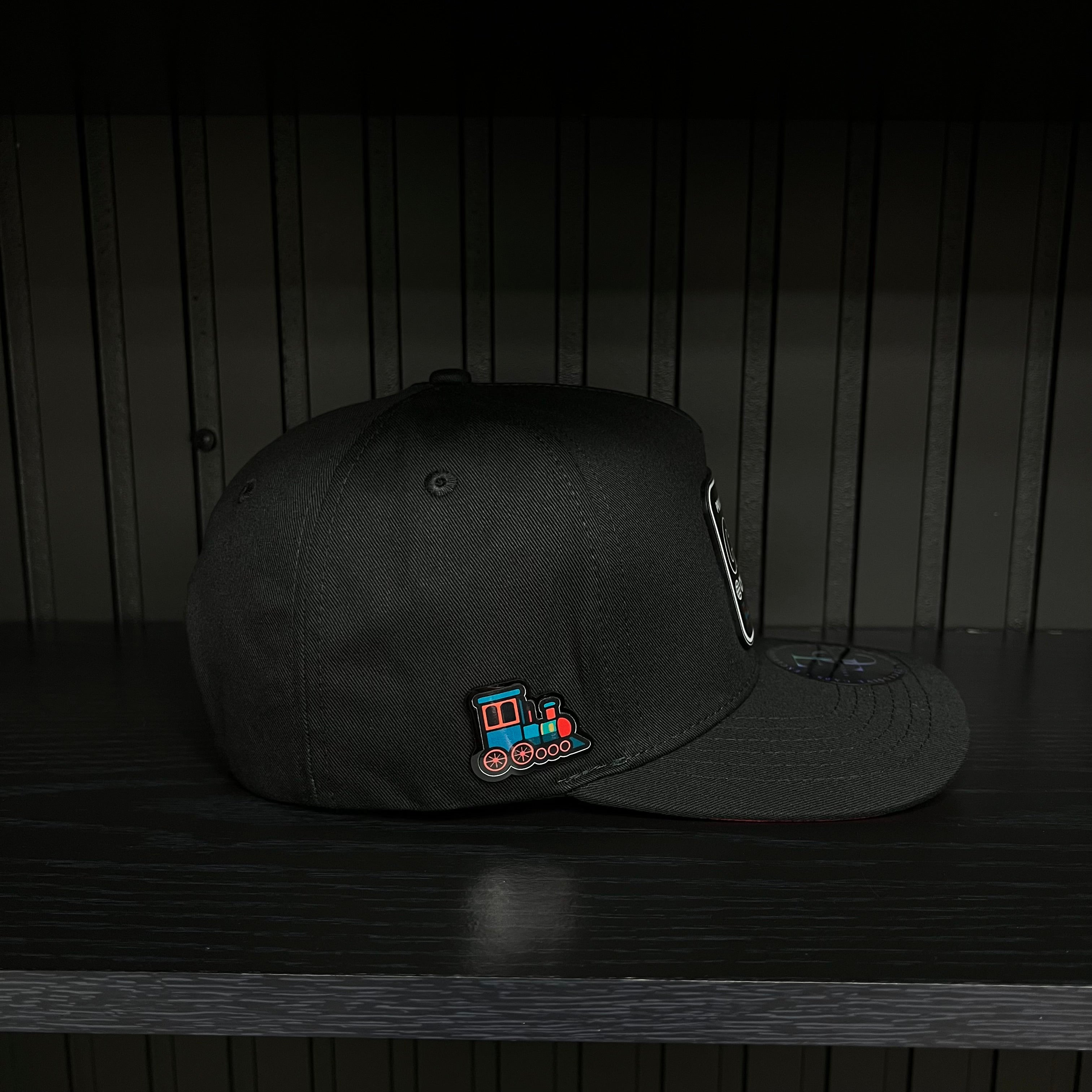 Exclusive Chihuahua Private Flight SnapBack Hat - Black/Red Cotton Cap