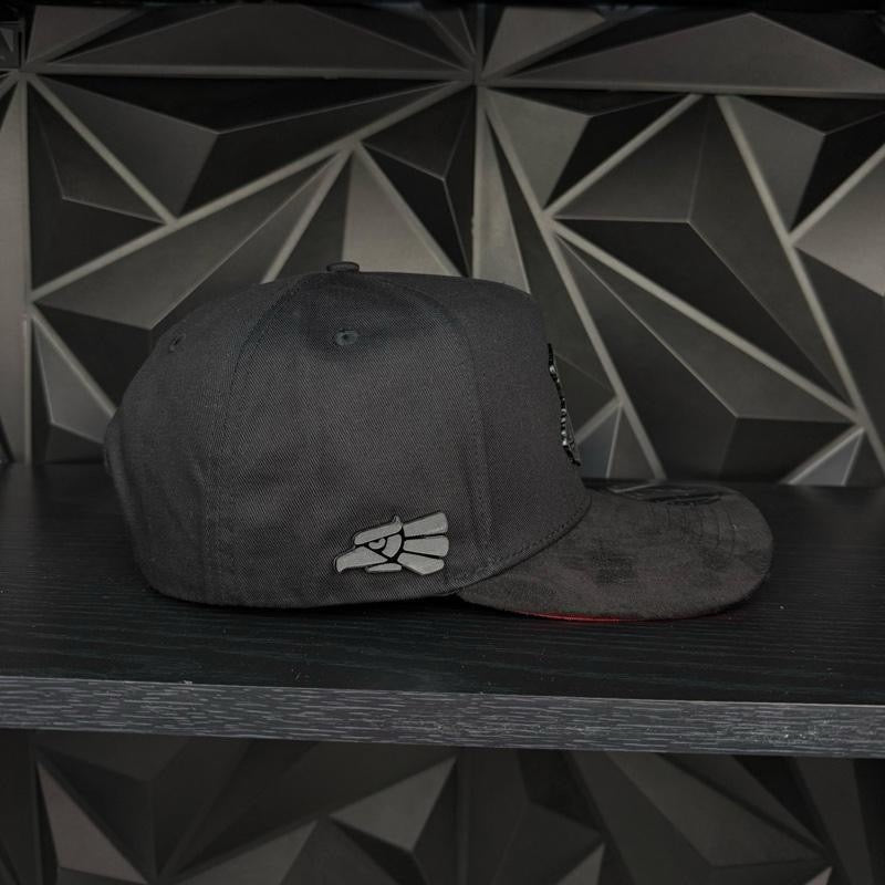 Michoacán México SnapBack hat-black/red suede