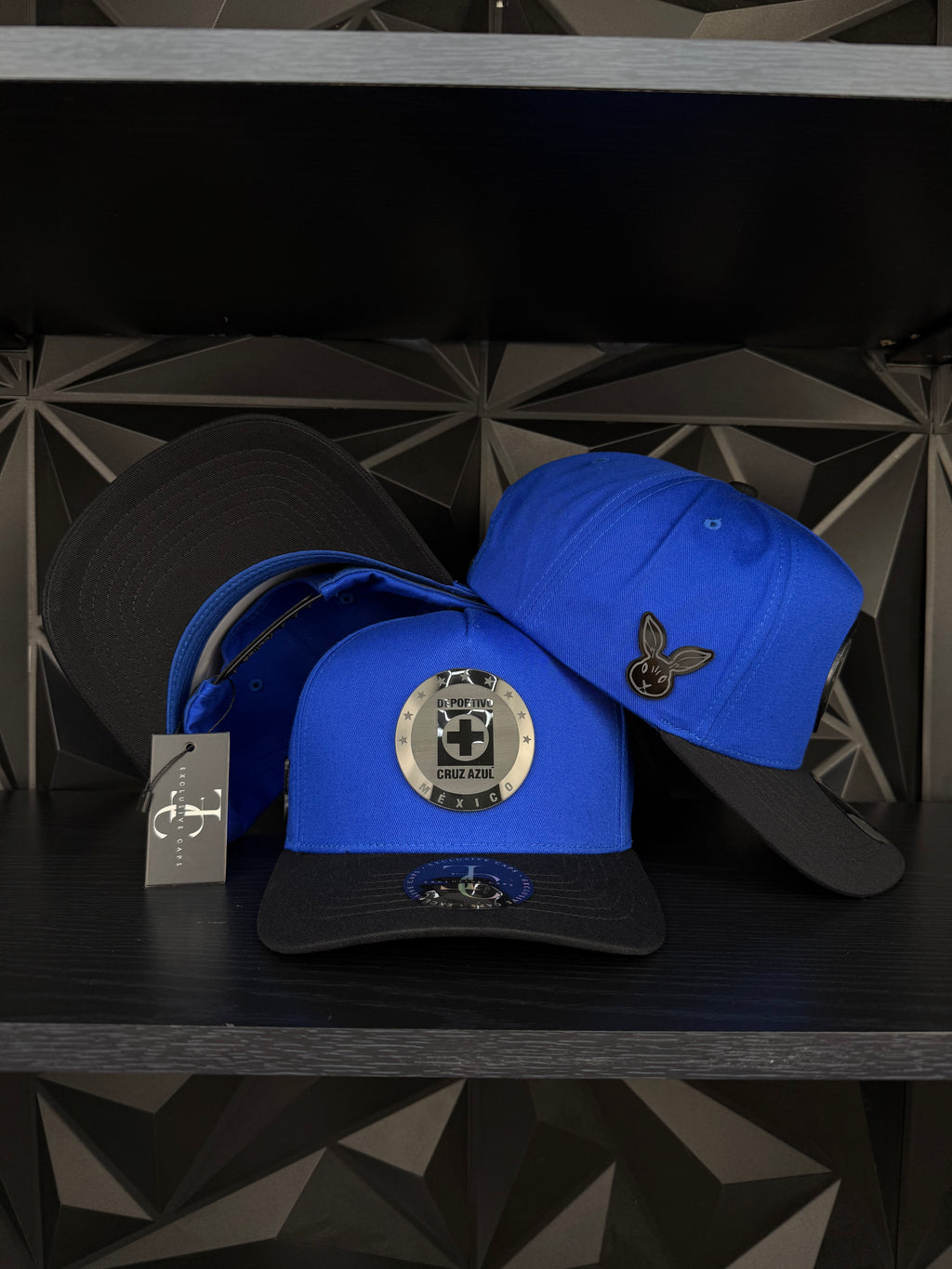 Cruz azul SnapBack hat-Blue/Black