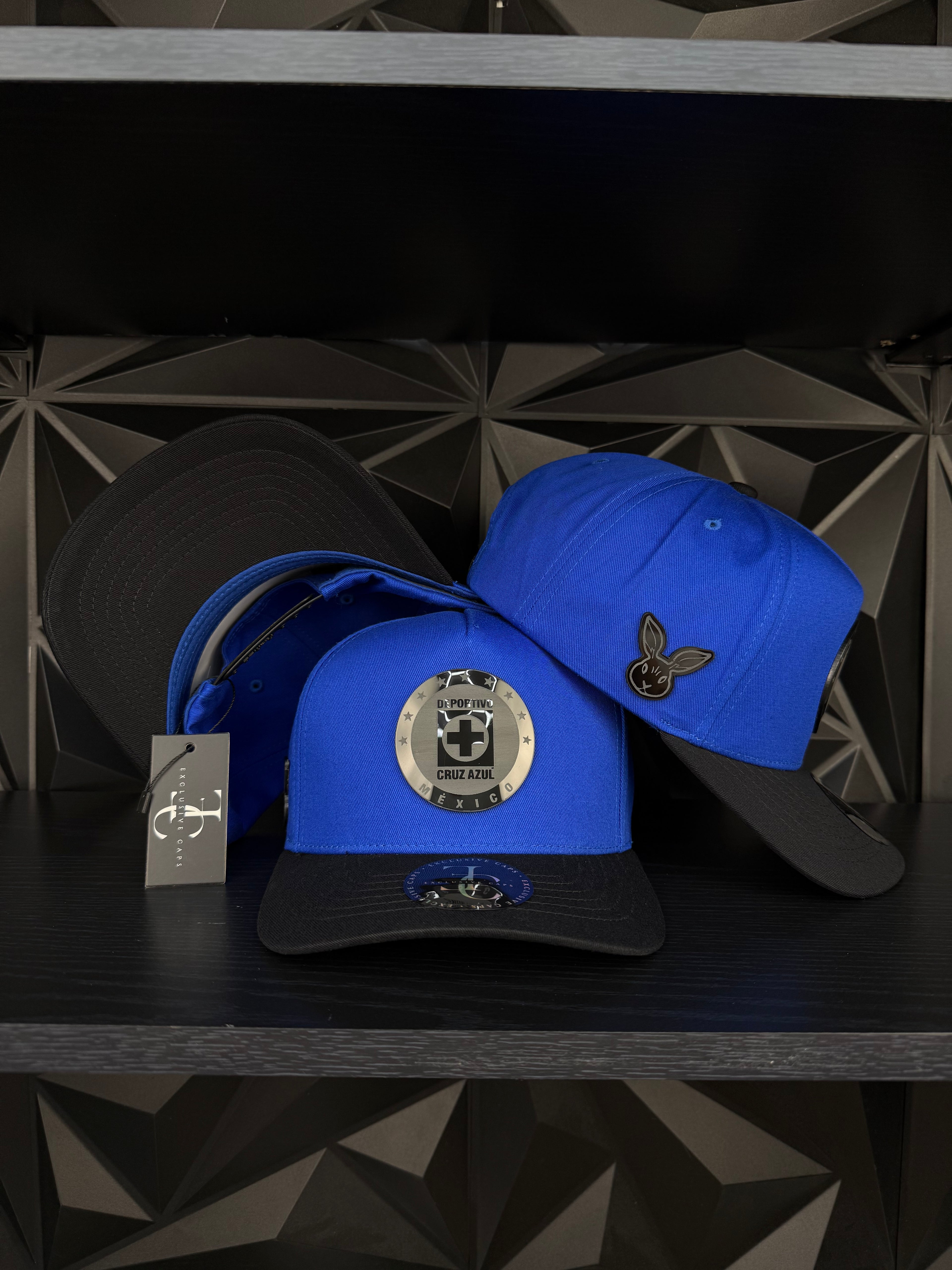 Cruz azul SnapBack hat-Blue/Black