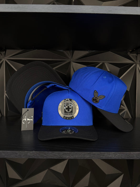 Cruz azul SnapBack hat-Blue/Black