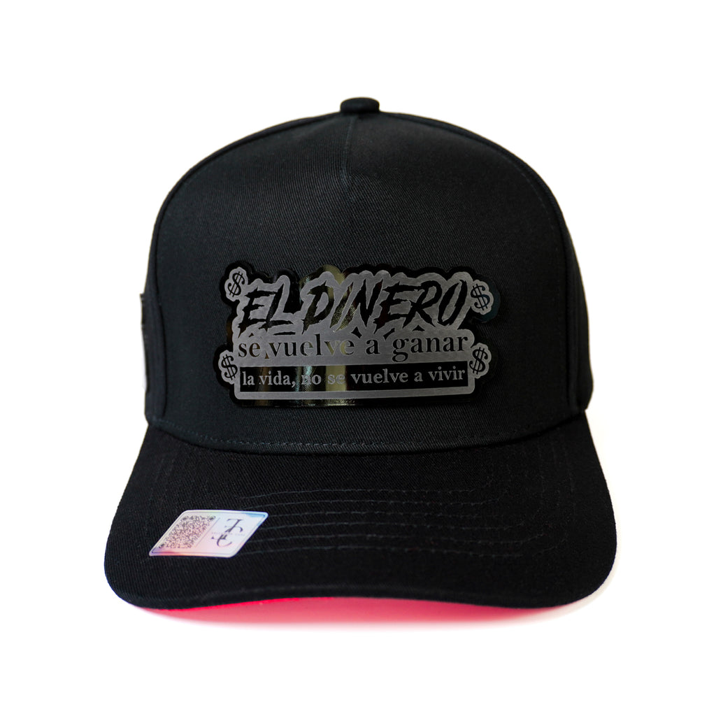 El Dinero Se Vuelve A Ganar SnapBack Hat-Black/Red