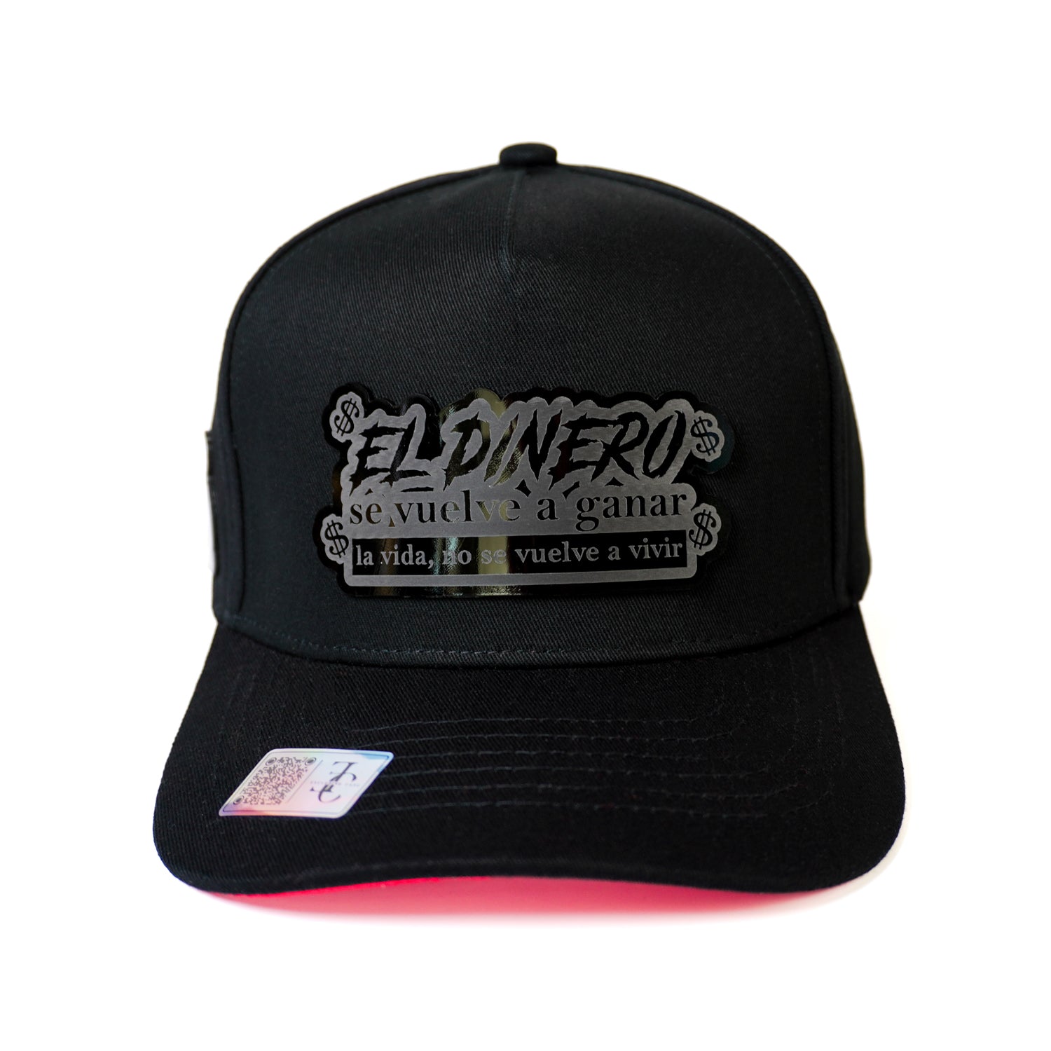 El Dinero Se Vuelve A Ganar SnapBack Hat-Black/Red