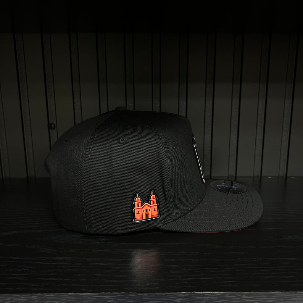 Exclusive San Luis Potosí Private Flight SnapBack Hat - Black/Red Cotton Cap