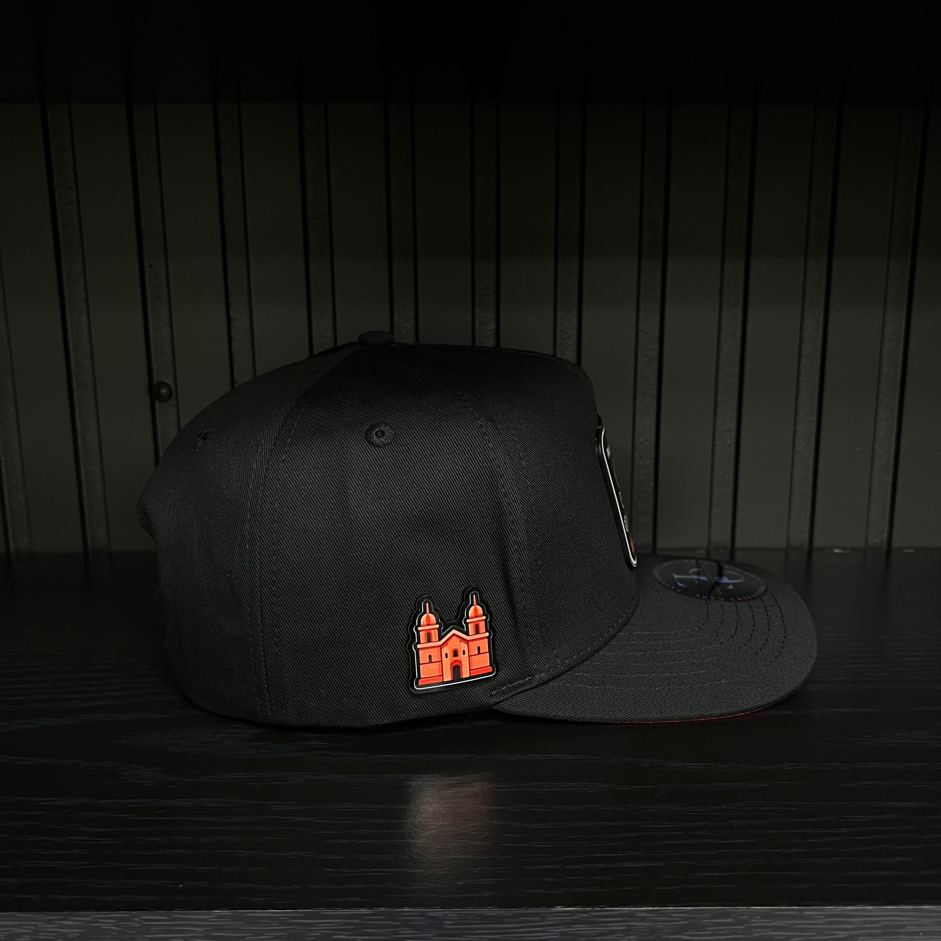 Exclusive San Luis Potosí Private Flight SnapBack Hat - Black/Red Cotton Cap