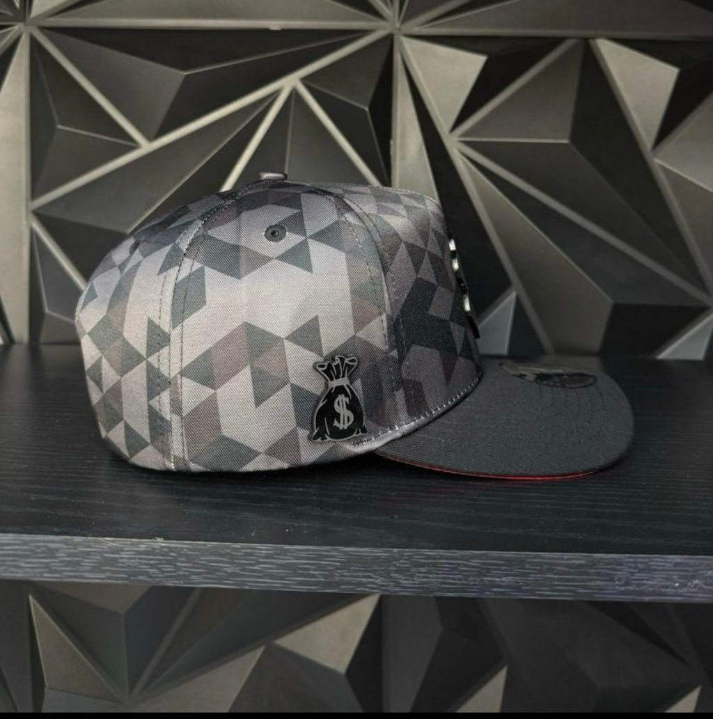 Trébol plate SnapBack hat-grey camo