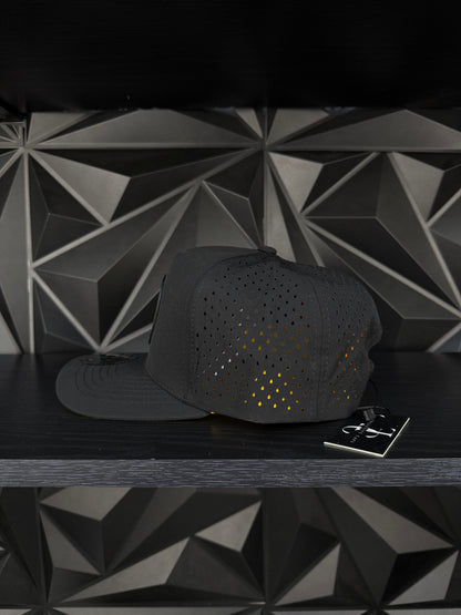 América SnapBack hat-Black/Yellow Hydro Gold Plate