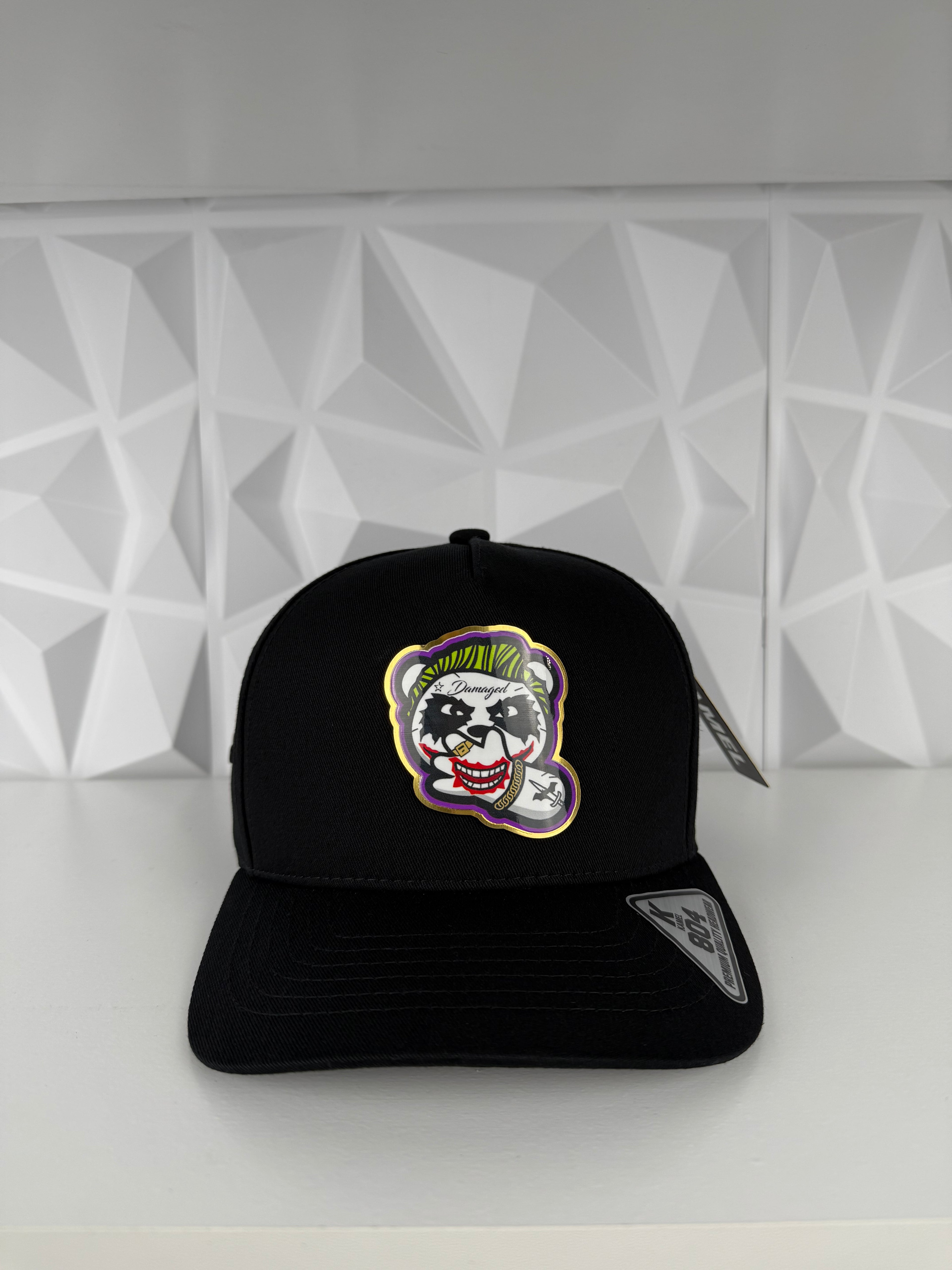 Joker Panda SnapBack Gorra- Negra