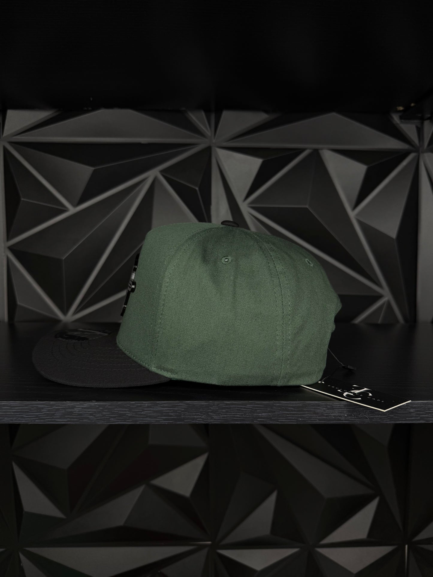 Compass Plane SnapBack Gorra-Verde/Negra