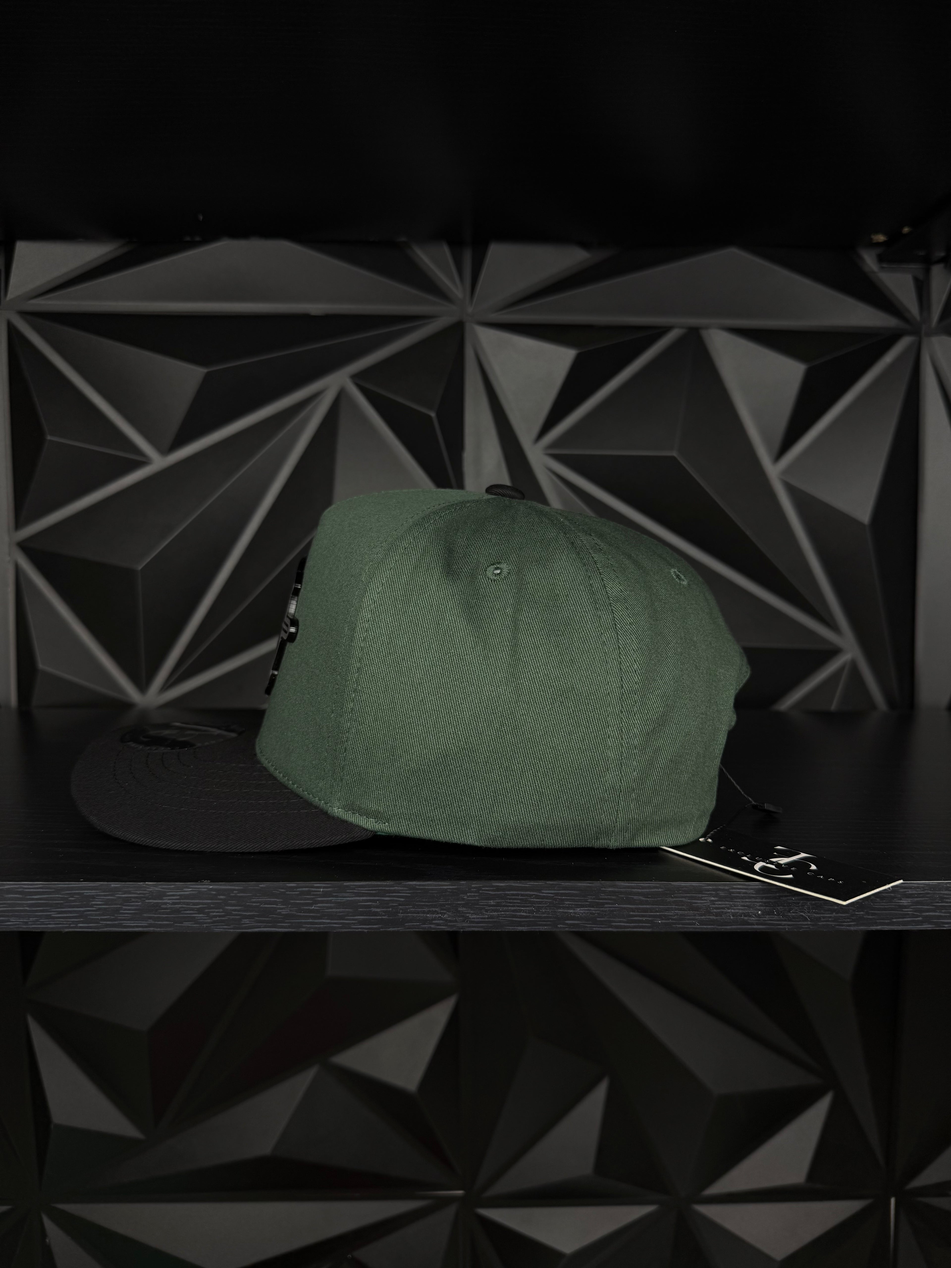 Compass Plane SnapBack Gorra-Verde/Negra