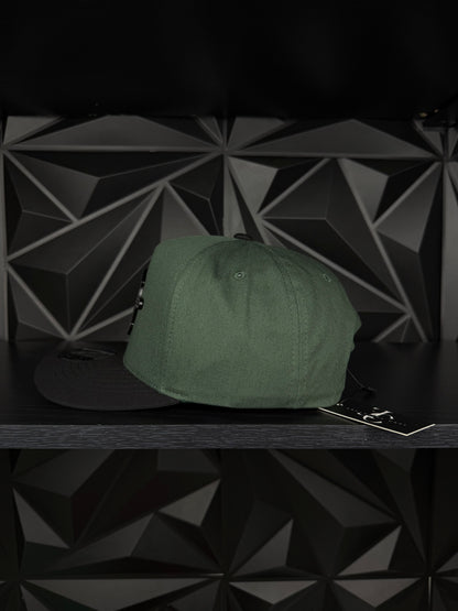 Compass Plane SnapBack Gorra-Verde/Negra