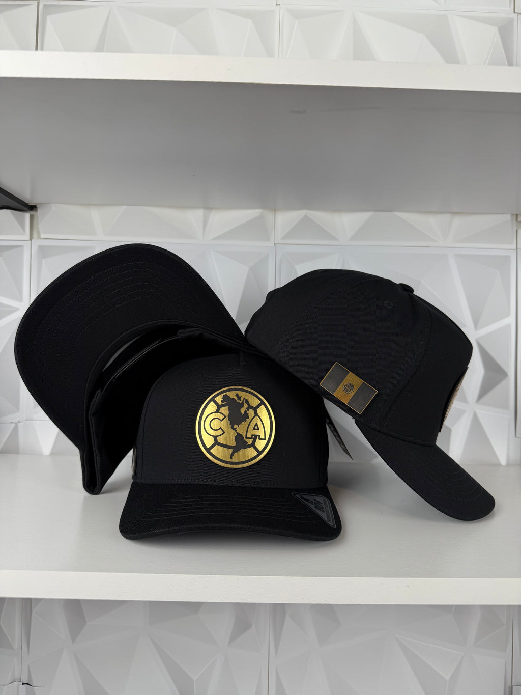 America SnapBack Gorra- Negra
