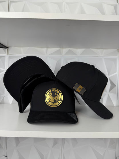 America SnapBack Gorra- Negra