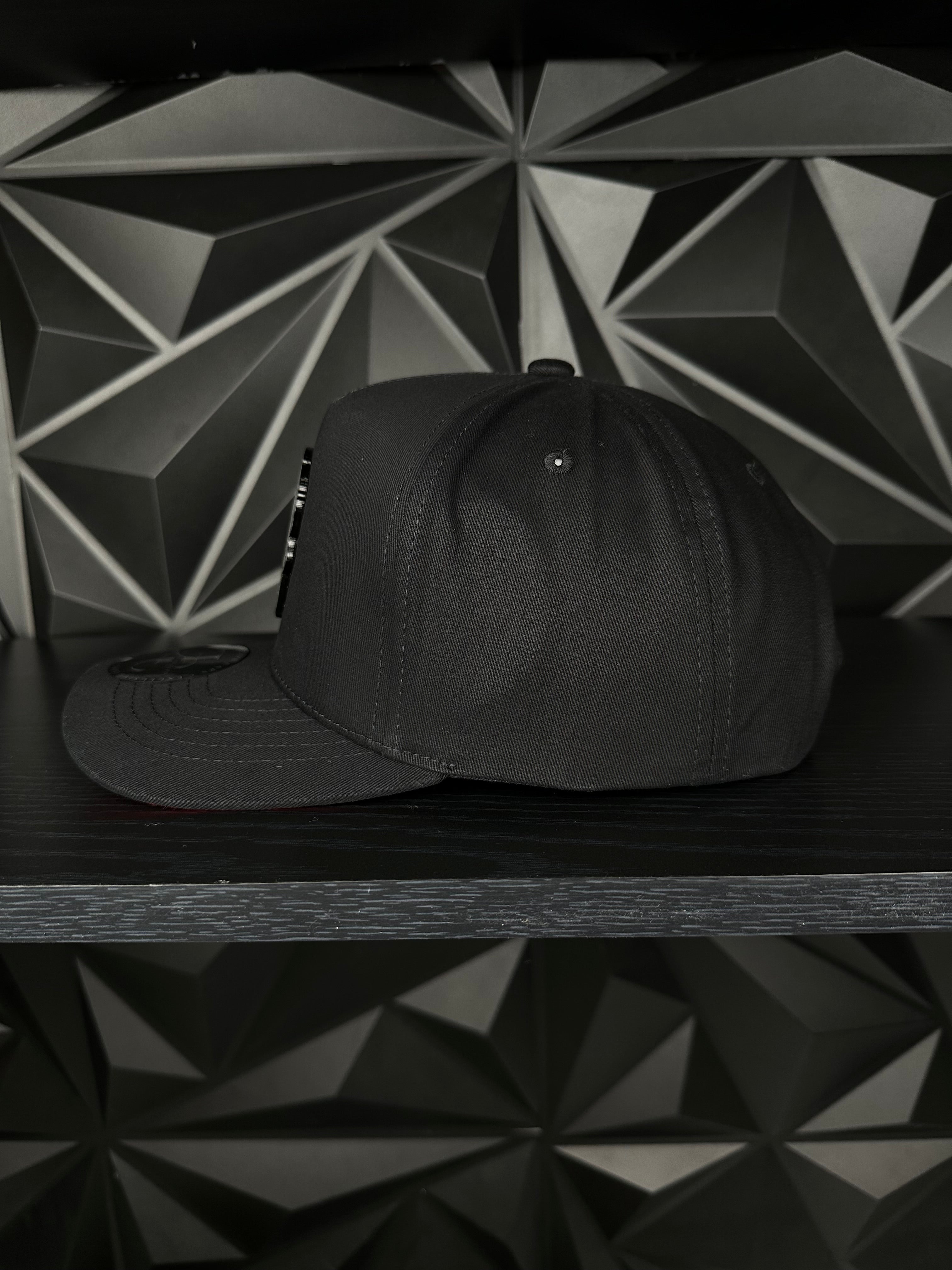 México Calavera SnapBack Gorra-Negra/Roja