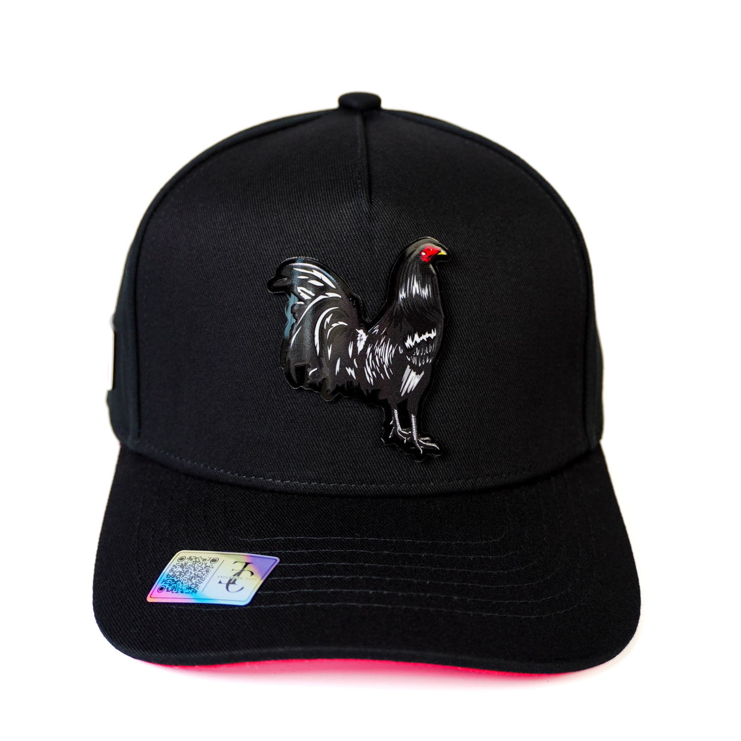 Gallo Negro Snapback — Negro/Rojo