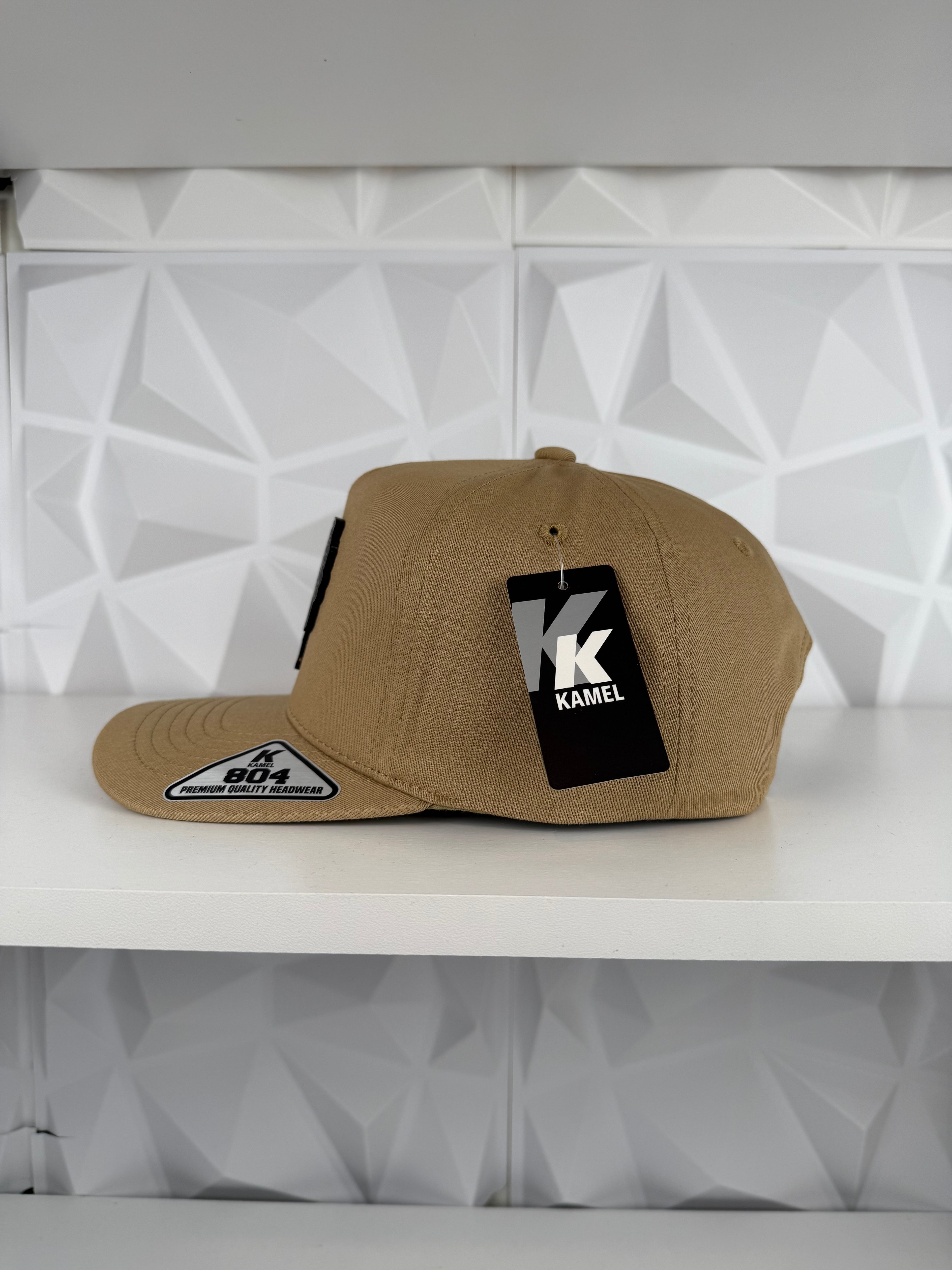 Gallo black plate SnapBack hat-khaki