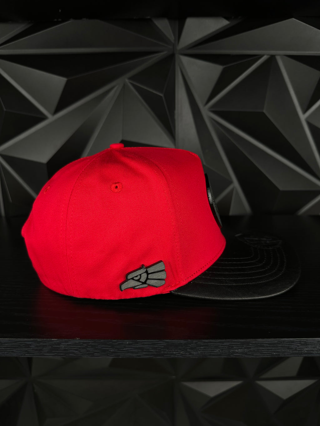 México plate SnapBack hat-Red/black