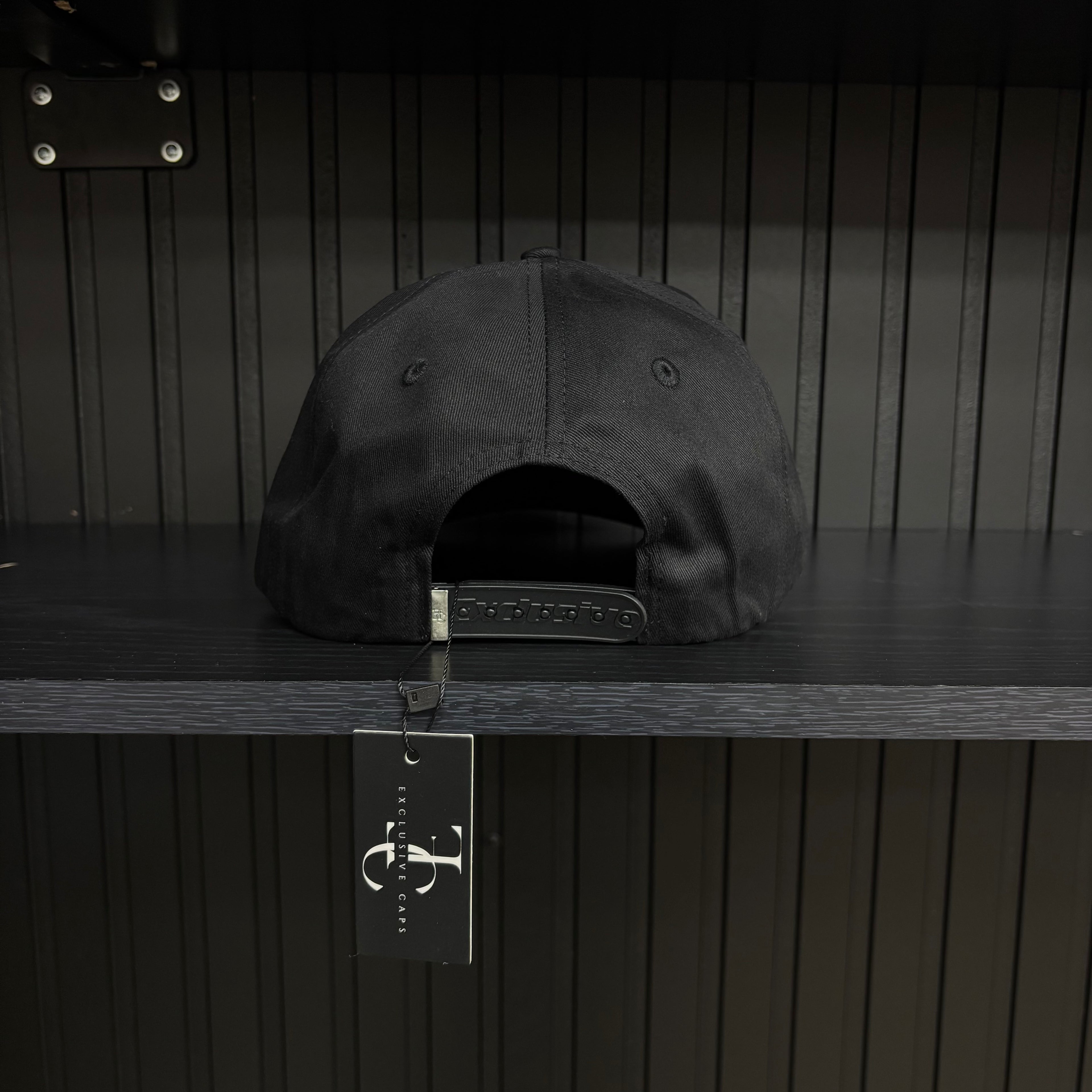 Exclusive Caps El Flaco SnapBack Hat-Gorra negra de algodón