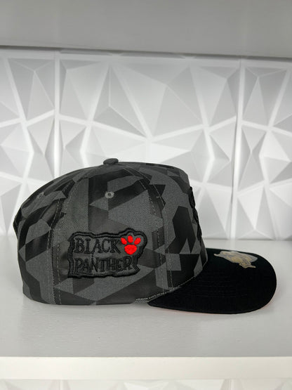 Black Panther SnapBack Hat- Grey Camo