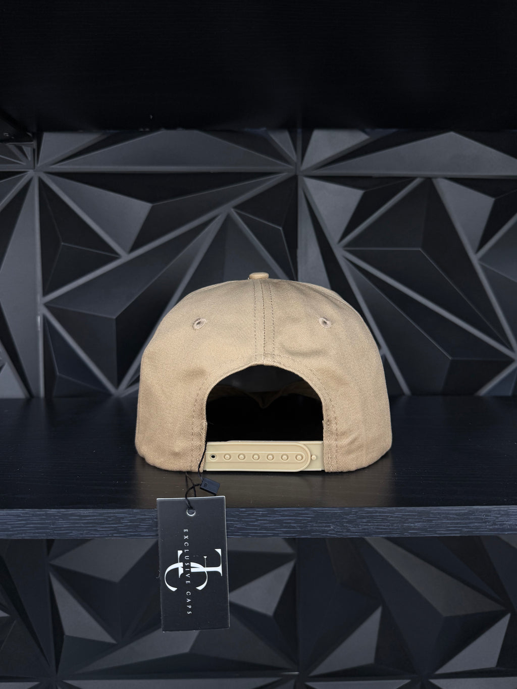 Trébol plate SnapBack hat-khaki /leather
