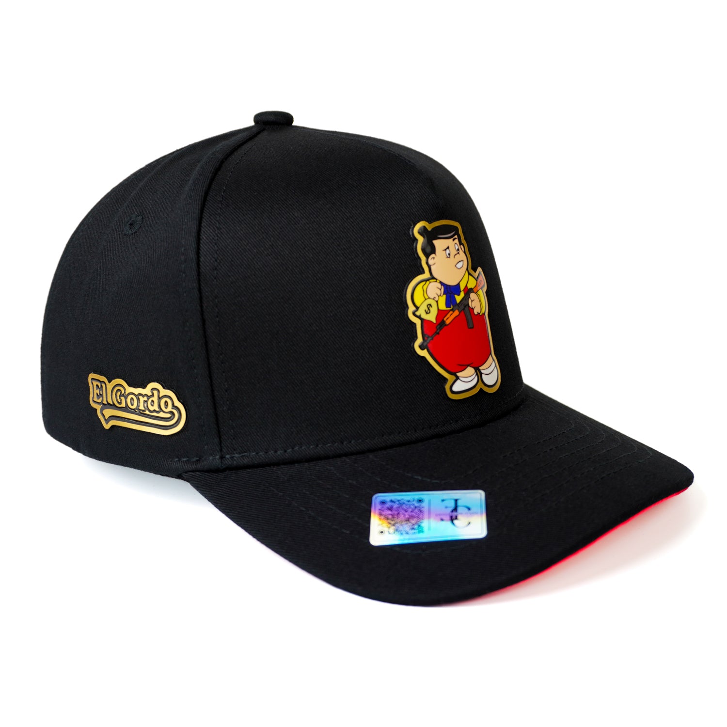 El Gordo Mz Snapback Hat — Black/Red