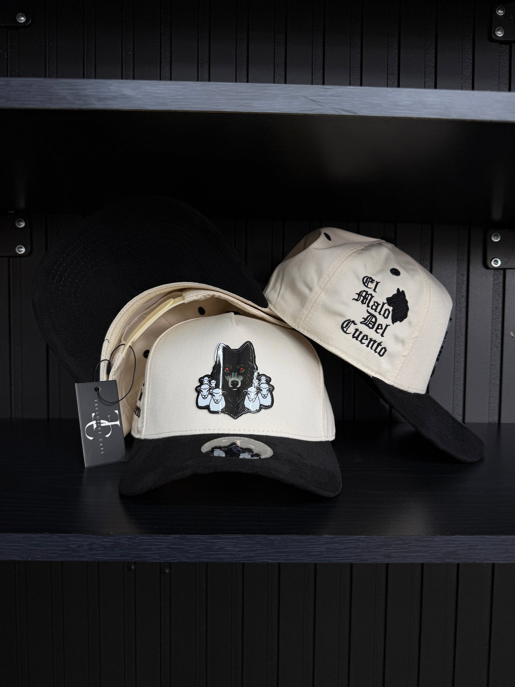Exclusive Caps El Malo del cuento color plate SnapBack Hat-