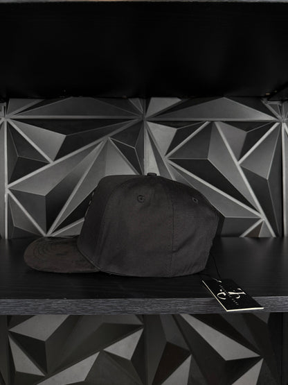 El gordo mz SnapBack hat- black Suede Visor