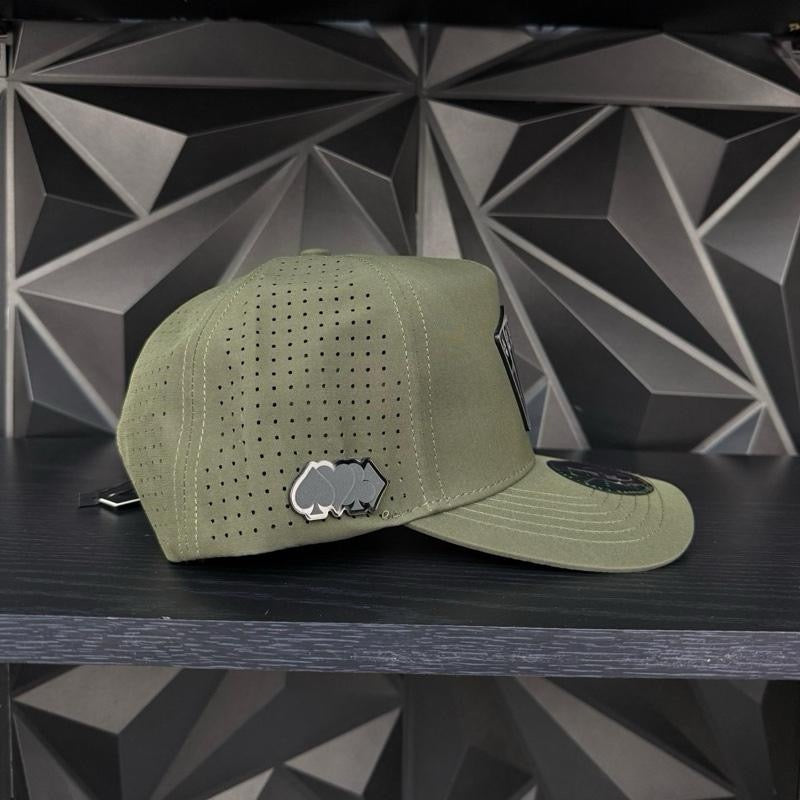 Poker plate SnapBack hat-olive Green hydro