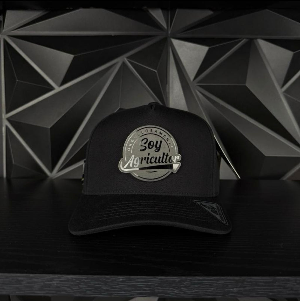 Soy agricultor SnapBack hat-black