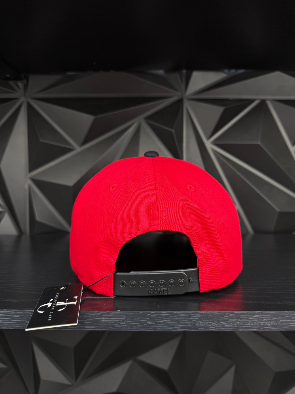 Virus plate SnapBack hat-Red/Black