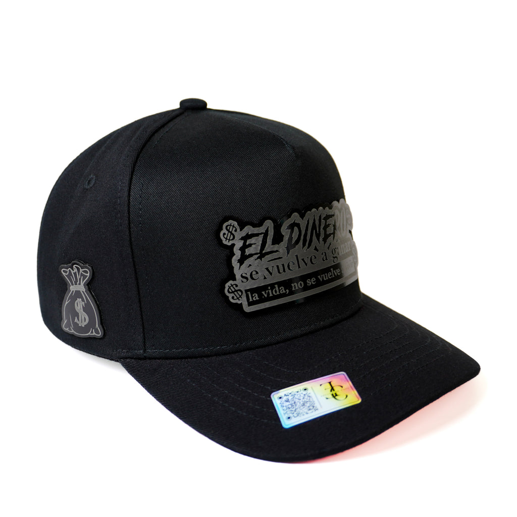 El Dinero Se Vuelve A Ganar SnapBack Hat-Black/Red