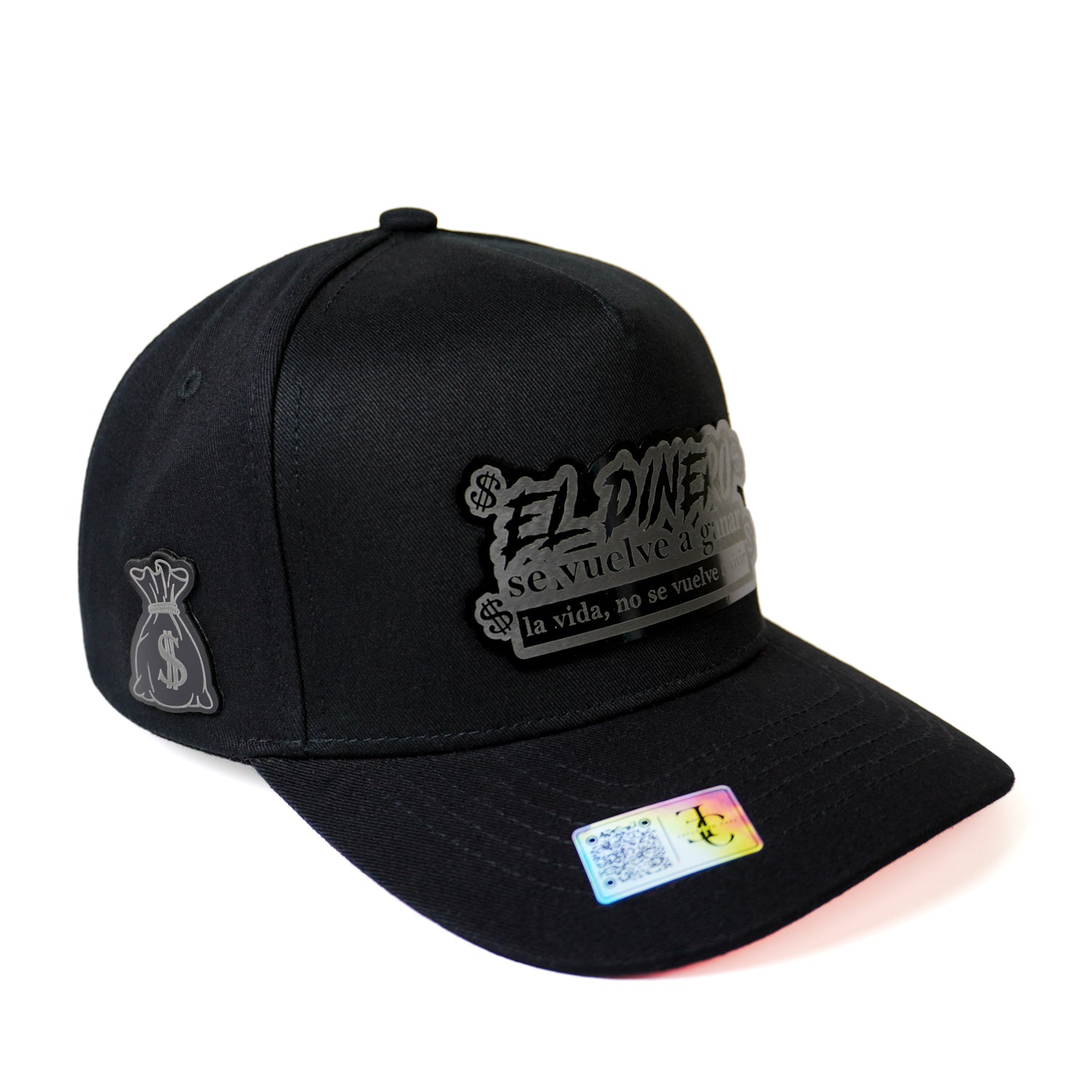 El Dinero Se Vuelve A Ganar SnapBack Hat-Black/Red