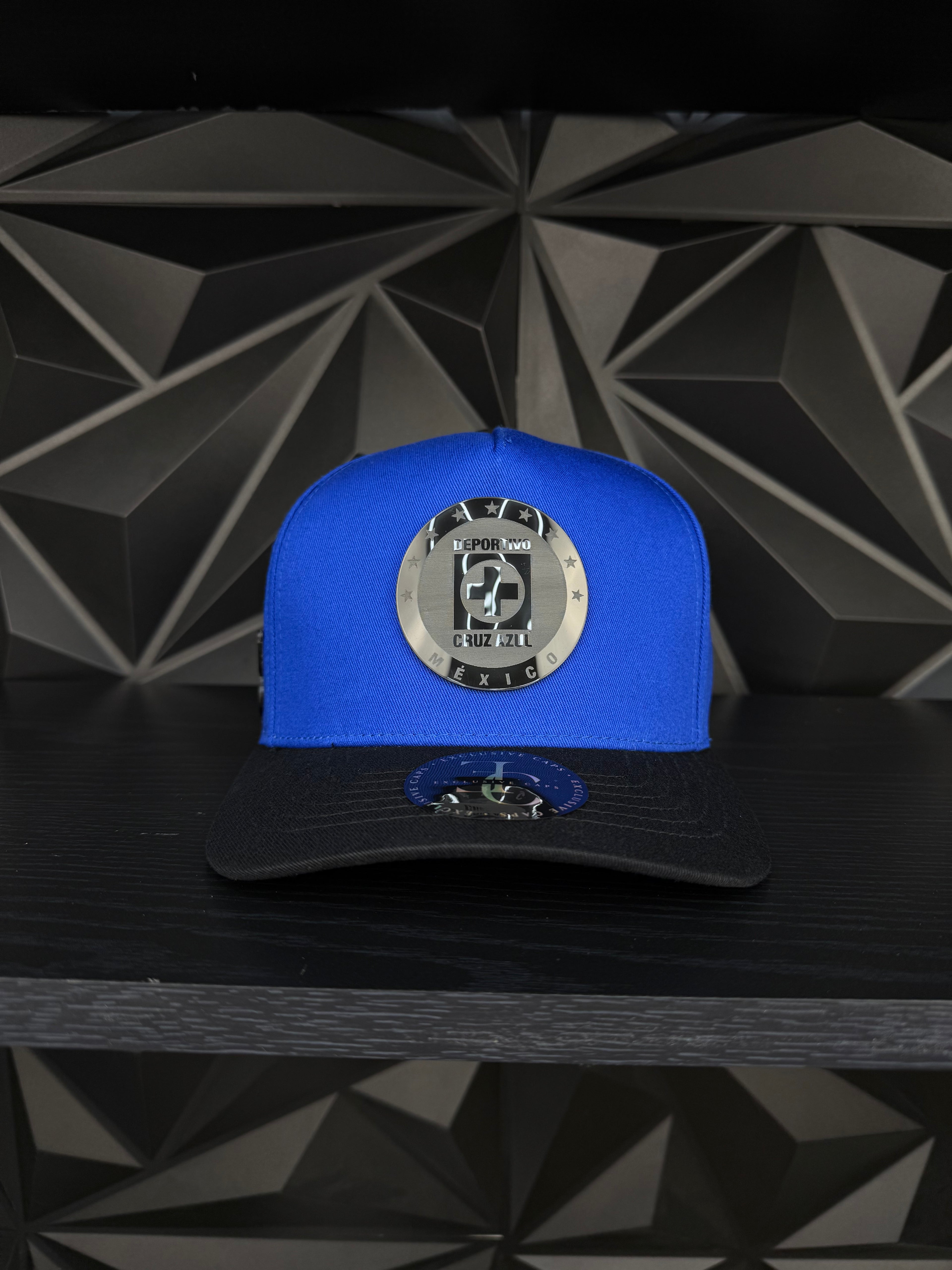 Cruz azul SnapBack hat-Blue/Black