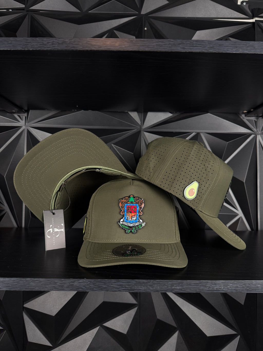 Exclusive caps escudo de Michoacán SnapBack hat-Olive green Hydro