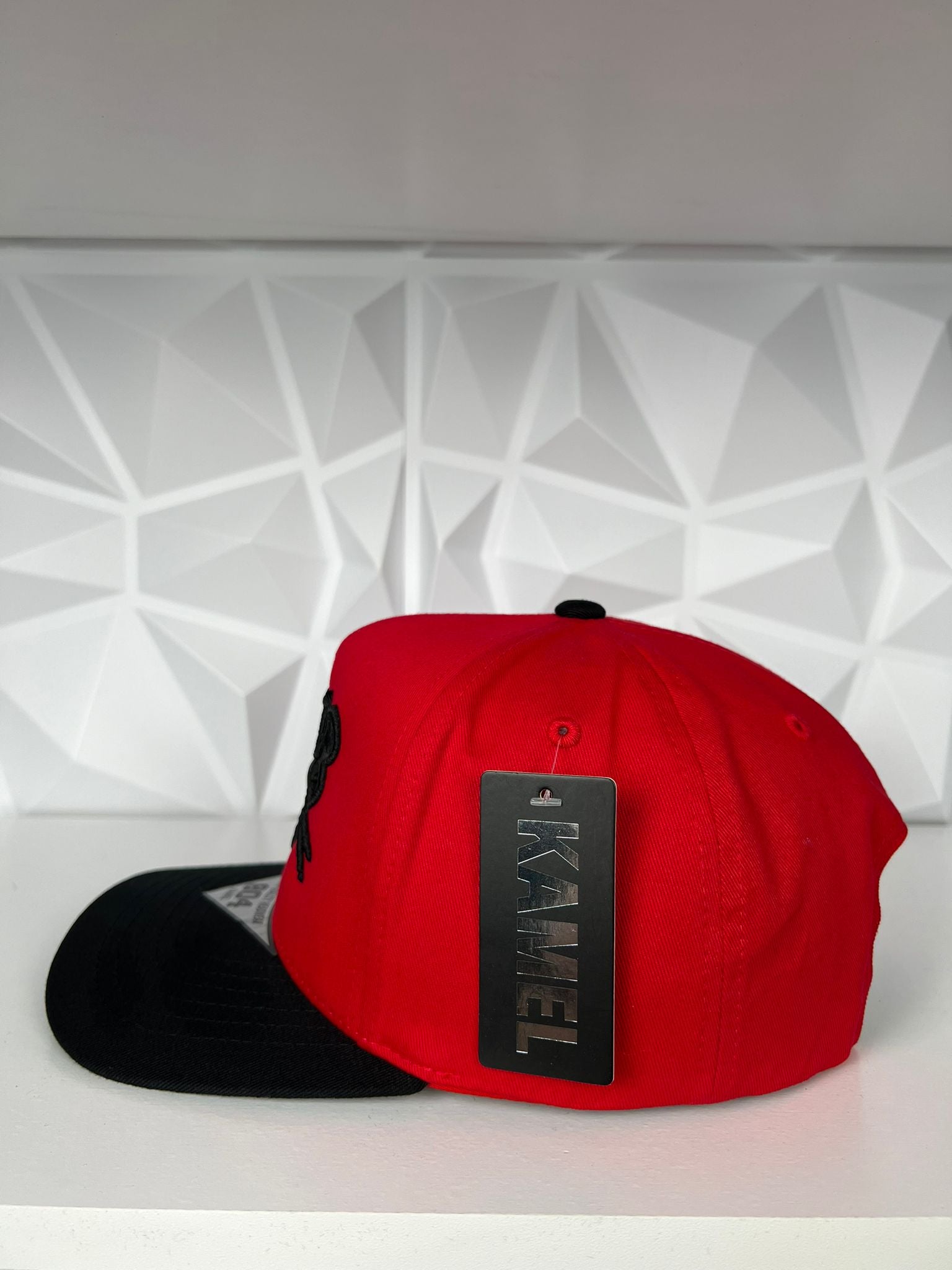 Black Panther SnapBack Hat-Red/Black