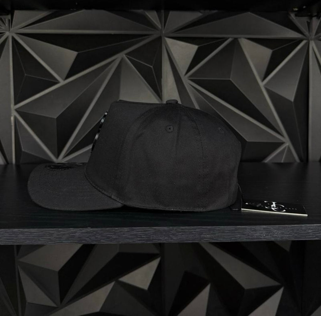 Money sign SnapBack hat-black/money bag