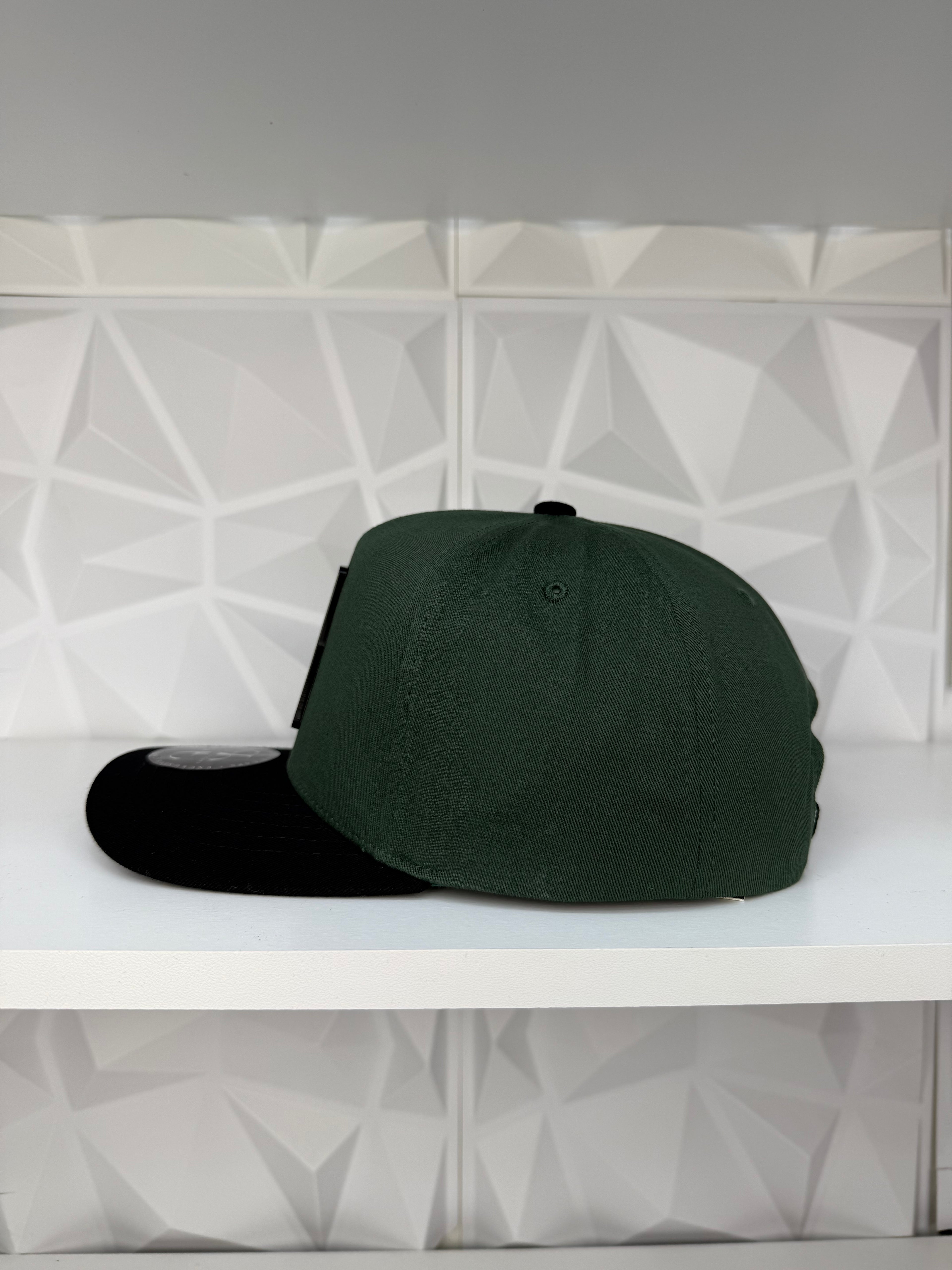 San Judas Tadeo Color SnapBack Hat-Green/Black