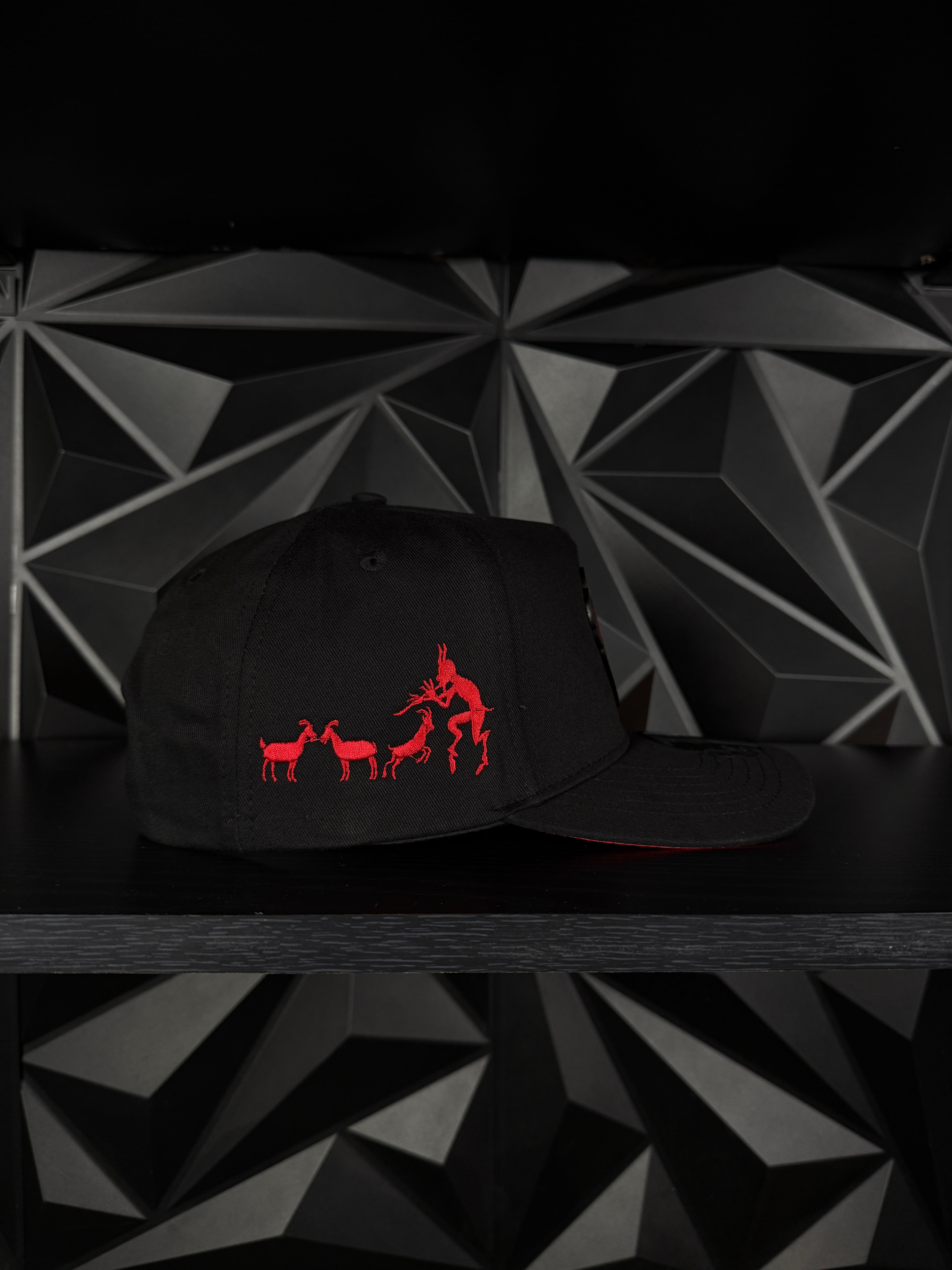 Diablo Rojo Exlusive SnapBack Hat-Black/Red Cotton Cap