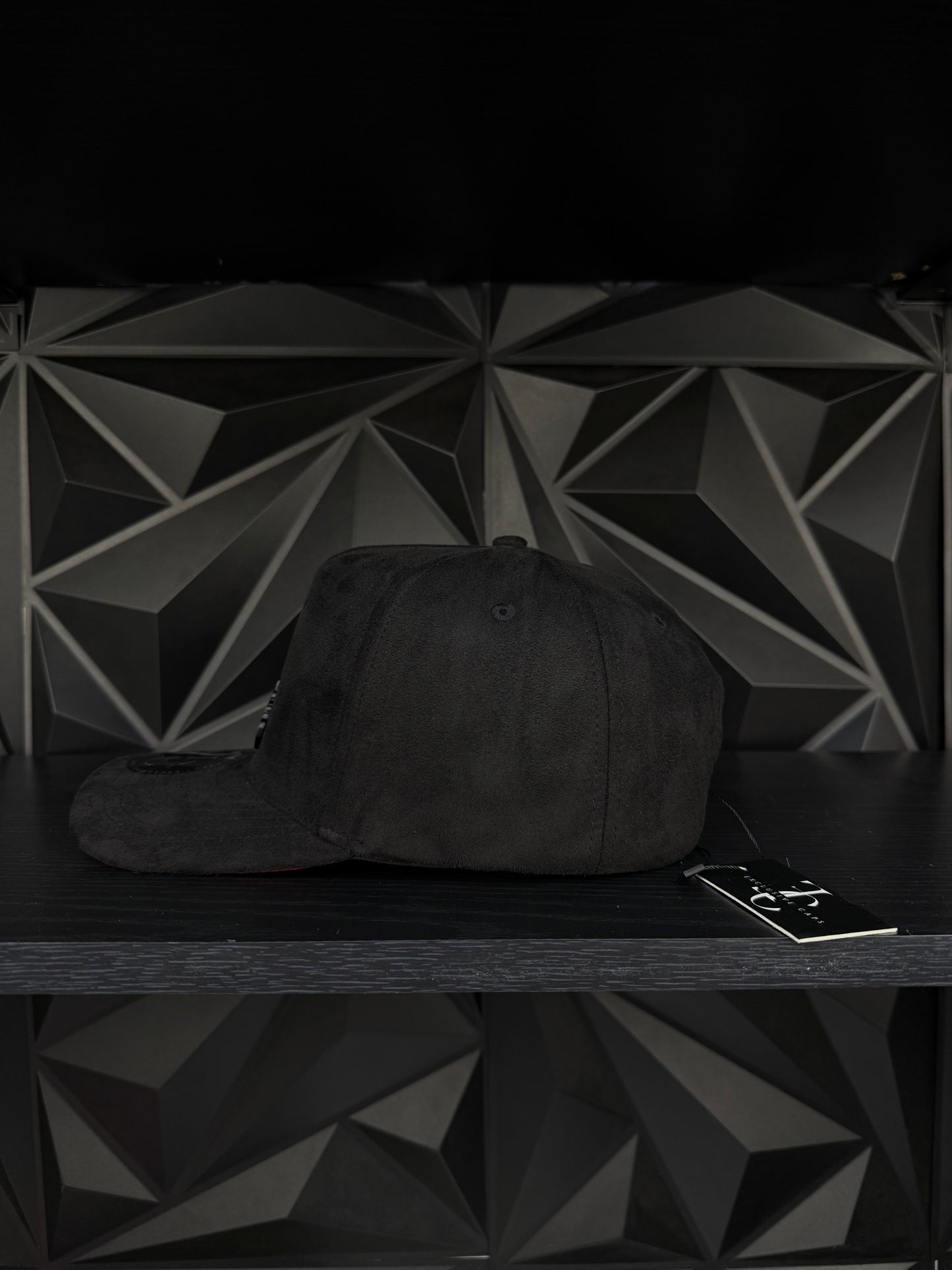 Baja California Sur México SnapBack hat-black/red suede