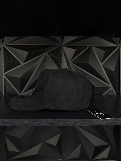 Baja California Sur México SnapBack hat-black/red suede