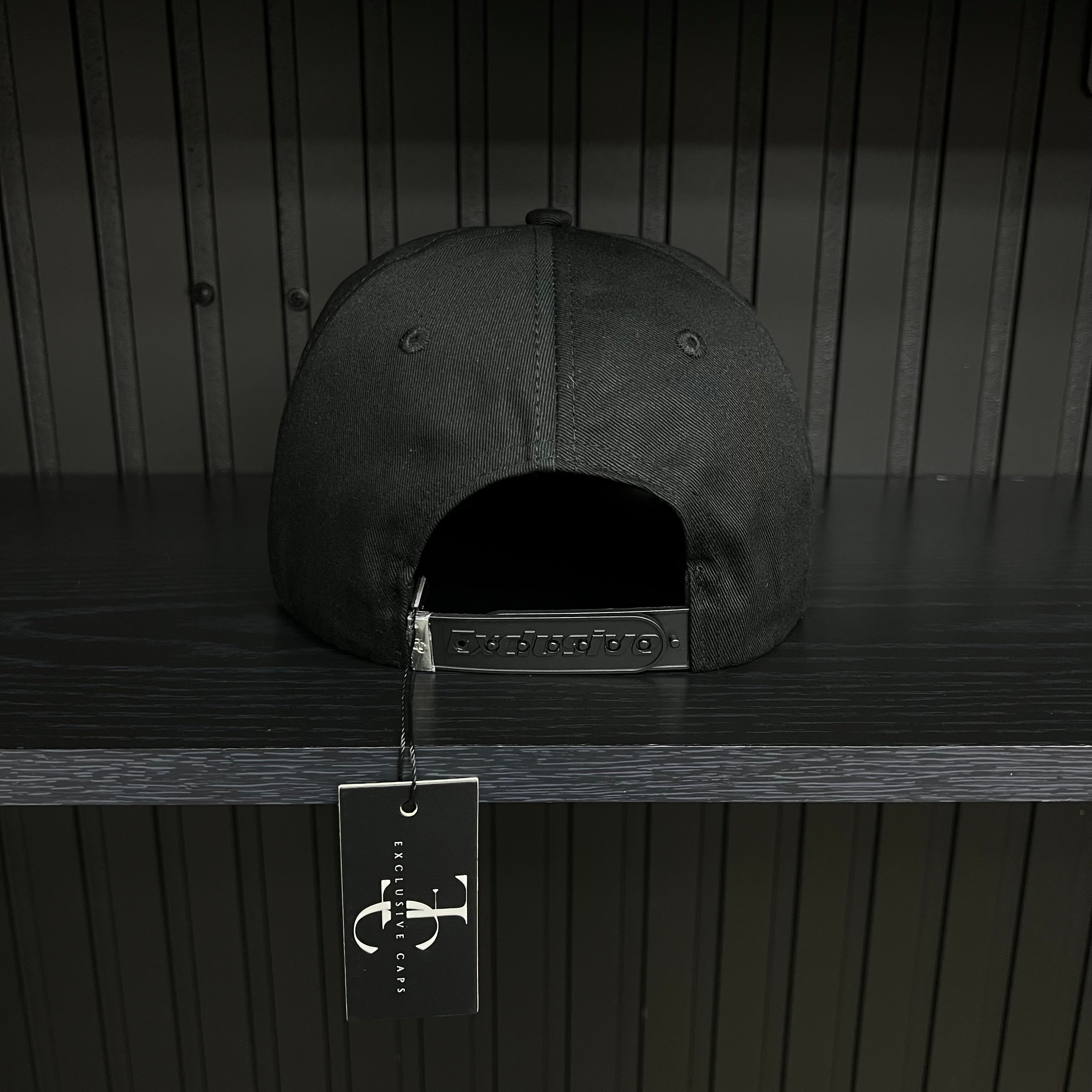 Exclusive Nayarit Private Flight SnapBack Hat - Black/Red Cotton Cap