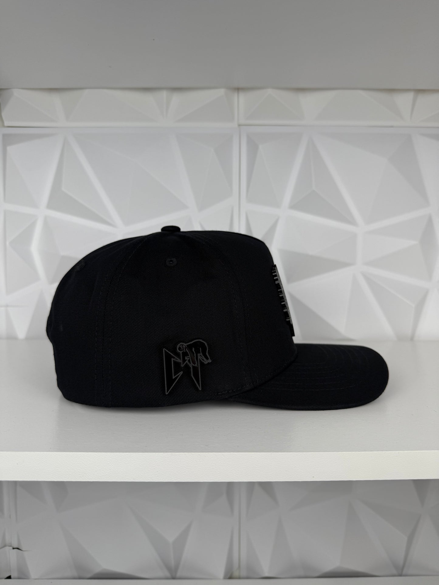 Corridos Tumbados Placa SnapBack Gorra-Negra