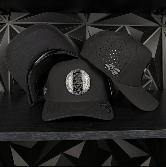 México Placa SnapBack Gorra- Negra Hydro