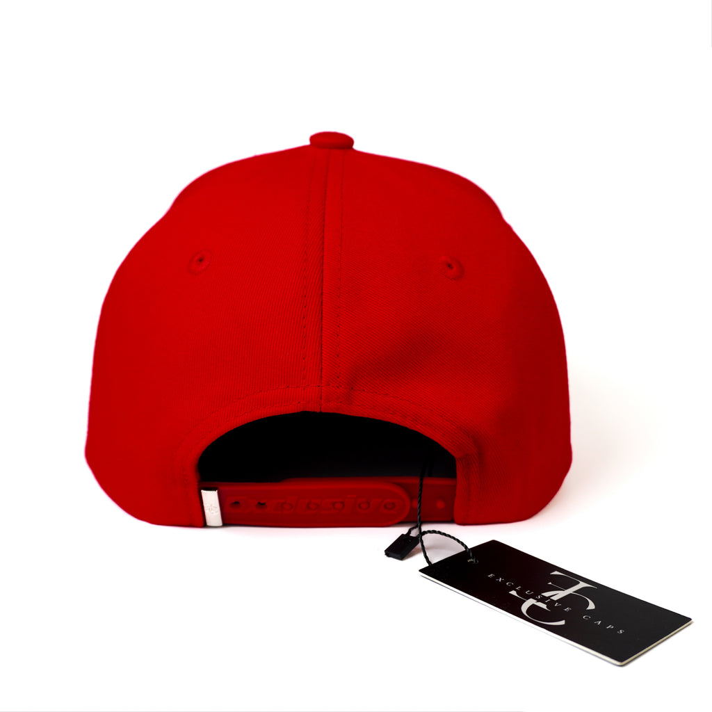 Diablo Rojo SnapBack Hat- Red/Black Visor Leather