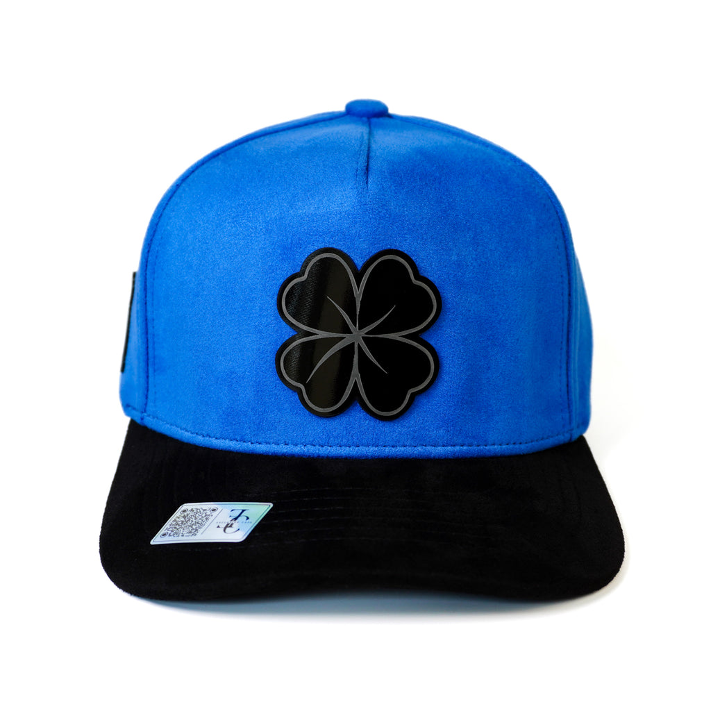 Trébol Placa Snapback Hat- Blue Suede