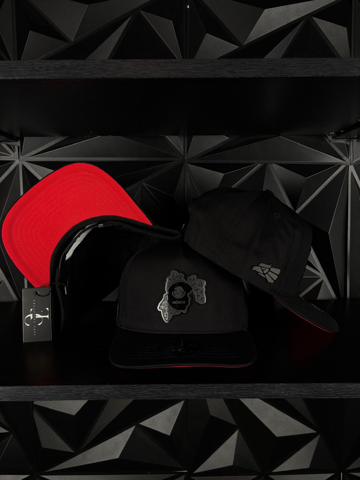 México México estado SnapBack Hat-Black/Red Visor Cotton Cap