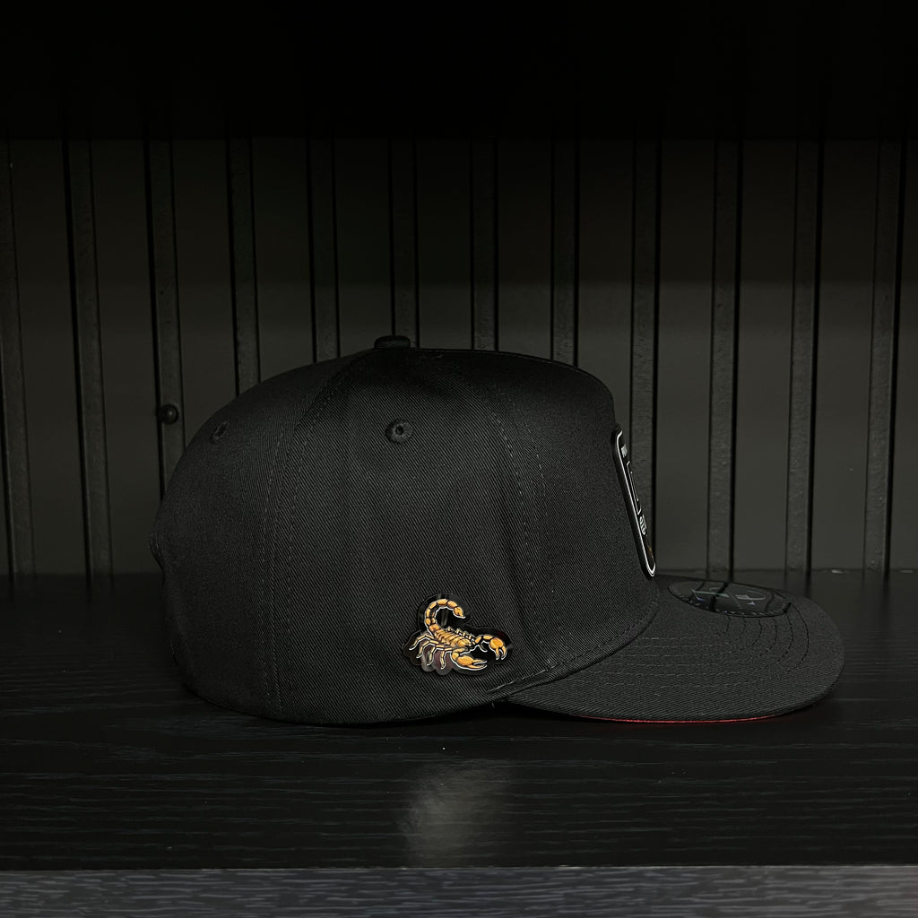 Exclusive Durango Private Flight SnapBack Hat - Black/Red Cotton Cap