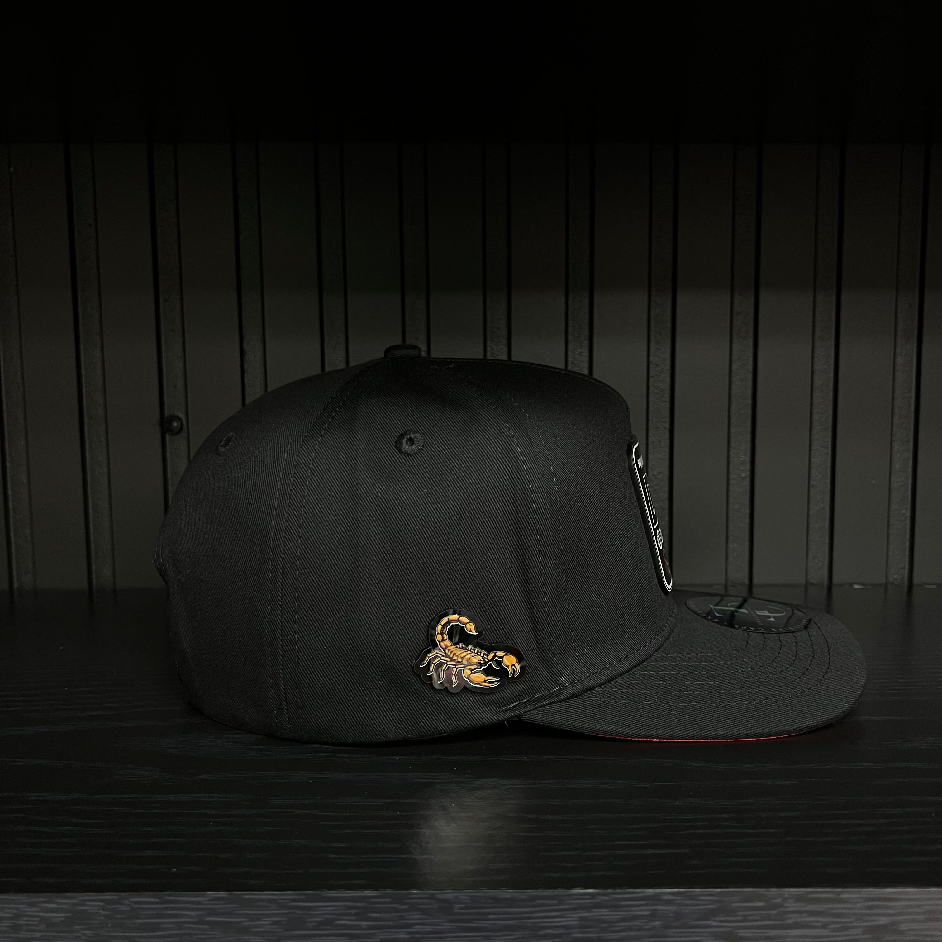 Exclusive Durango Private Flight SnapBack Hat - Black/Red Cotton Cap