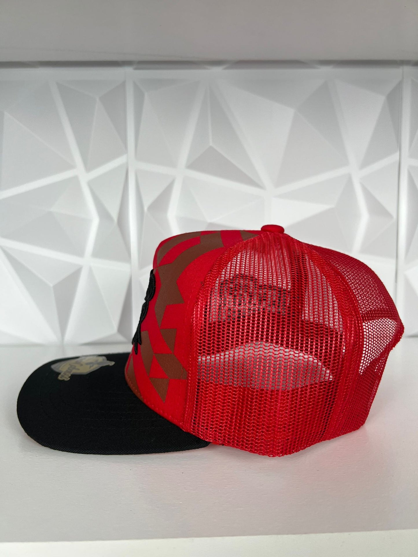 Black Panther Hat-Red camo