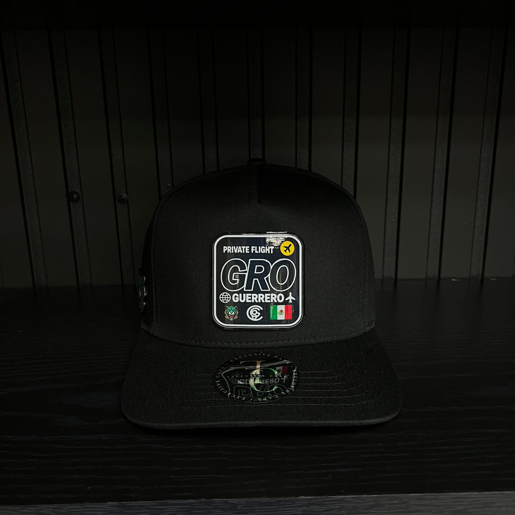 Exclusive Guerrero Private Flight SnapBack Hat - Black/Red Cotton Cap